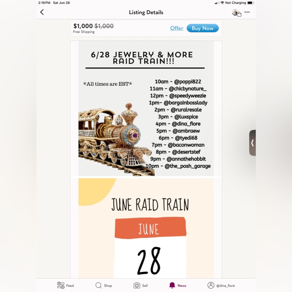 THIS SATURDAY June Raid Train! I’m so Excited to be a part of this Choo Choo 🚂